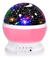 Luminária E Projetor De Luz Estrelas Infantil Galáxia Abajur