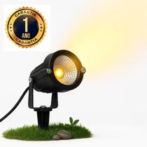 Luminária Elétrica Espeto Jardim 7w Bivolt À Prova DÁgua IP65 Luz de Jardim Decoração Área Externa Refletor Cob Led
