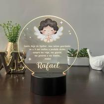 Luminaria em acrilico de led infantil personalizada com nome tema oração colorido decorativa mesa ou escrivania Luminaria em acrilico de led infantil personalizada com nome tema oração colorido decorativa mesa ou escrivania