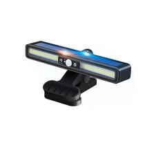 Luminária em LED com Carregamento Solar em ABS Cor Preta