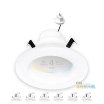 Luminária embutida LED NUWATT 4" MR16 Retrofit 5CCT regulável 12V