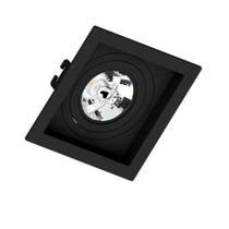 Luminária Embutido AR111 Quadrado Recuado Preto Save