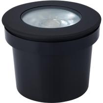 Luminaria embutido de solo led 12w preto 2700k 127 220v ip67