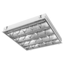 Luminária embutir C/4x18/20w 120cm c/aleta alumínio