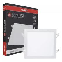 Luminaria Embutir Plafon Teto Painel Led 24w 30x30 Avant