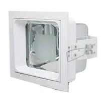 Luminária Embutir Quadrada Branca 14cm com Vidro Semi-fosco Alumbra Luminária Embutir Quadrada Branca 14cm com Vidro Semi-fosco Alumbra