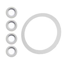 Luminária Embutir Redonda E 4 Spot Led Branco Frio