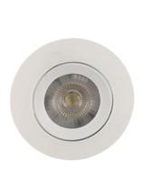 Luminária Embutir Spot 5w Inclinável Branco Frio COB Redondo