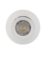 Luminária Embutir Spot 7w Inclinável Branco Quente COB Redondo
