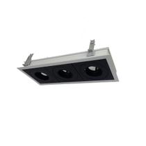 Luminária Embutir Triplo Square Modular BF 3 PAR20 E27 PMTX