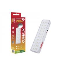 Luminaria emergencia 30 leds ourolux 01986