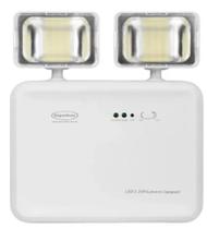 Luminária Emergência Bloco 2 Faraóis 1200 Lúmens