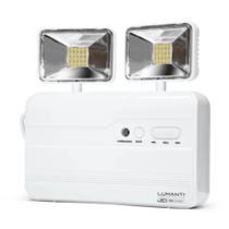 Luminária Emergência Led 2 Faróis 2200 Lumens Bateria 2x3,7V Lumanti