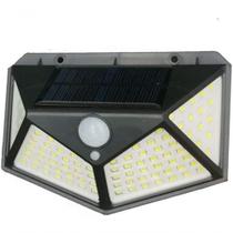 Luminária Energia Solar Parede 100 Led 3 Funções Lampada Sensor Presença Nv Luminária Energia Solar Parede 100 Led 3 Funções Lampada Sensor Presença Nv