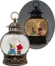 Luminária Enfeite De Natal Papai Noel Presentes Musical LEDs Luminária Enfeite De Natal Papai Noel Presentes Musical LEDs