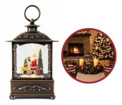 Luminária Enfeite Lamparina Natal Quadrada Arandela Neve Papai Noel Rena Luminária Enfeite Lamparina Natal Quadrada Arandela Neve Papai Noel Rena