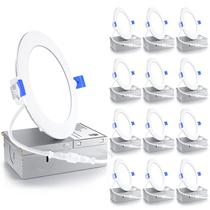 Luminária Ensenior Kit com 12 unidades, LED dimerizável de 4" 9 W 120 V