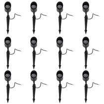 Luminária Espeto Jardim Direcionável 7W IP65 Kit 12 Gaya