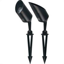 Luminaria Espeto P/Jard B_D Preto 5W 3000K Bivolt Luminaria Espeto P/Jard B_D Preto 5W 3000K Bivolt