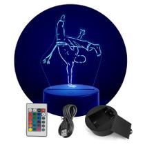 Luminária Esportes Capoeira RGB Controle + Toque