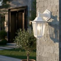Luminária Externa Arandela Colonial Rústica Retro Sextava Alumínio para Jardim Muro Parede 110V 220V Luminária Externa Arandela Colonial Rústica Retro Sextava Alumínio para Jardim Muro Parede 110V 220V