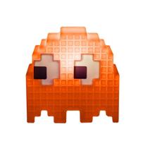 Luminária Fantasminha Clyde Laranja Personagem Jogo Eletrônico Vídeo Game Pac-Man Presente Criativo Geek - Usare
