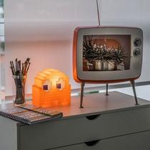 Luminária fantasminha pac-man laranja Luminária fantasminha pac-man laranja