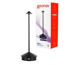 Luminária flare portátil com bateria recarregável preta