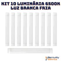 Luminária Flat Linear Led 40w 120cm Sobrepor Slim Calha Luminária Flat Linear Led 40w 120cm Sobrepor Slim Calha