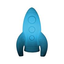 Luminária foguete azul