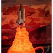 Luminária Foguete NASA Recarregável Luminária Foguete NASA Recarregável