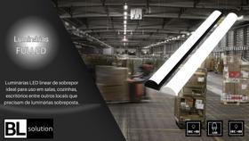 LUMINÁRIA FulLED 120º 220V 30W 4000K IP66 BRANCO 600MM LUMINÁRIA FulLED 120º 220V 30W 4000K IP66 BRANCO 600MM