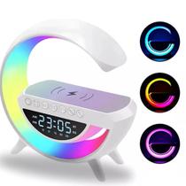 Luminaria G Carregador Indução Celular Caixa Som Bluetooth Luminaria G Carregador Indução Celular Caixa Som Bluetooth