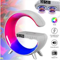Luminária G-Speaker Bluetooth RGB Carregador Indução