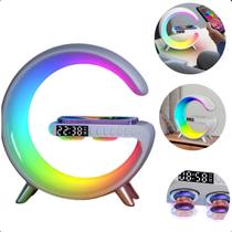 Luminária G-Speaker RGB Wireless Indução Carregador