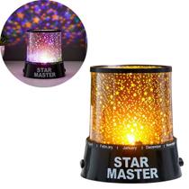 Luminária galáxia abajur projetor de estrelas céu estrelado