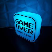 Luminária Game over Tipo Box RGBW Controle Remoto Para Decorar e Iluminar 10010709 - DECORPDE