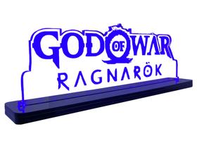 Luminária Gamer Geek God Of War Ragnarok - Acrílico LED - MK Displays