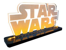 Luminária Gamer Geek Star Wars - Acrílico - LED Amarelo