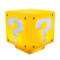 Luminária Gamer Sonora Cubo Interrogação - Mario Bros