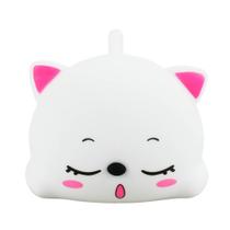 Luminária Gato Deitado Maleável Silicone 13.5cm
