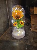 Luminária Girassóis Encantados A Bela E A Fera Grande