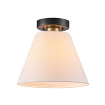 Luminária GLOBE 66000137 Semi-Flush Matte Black Brass