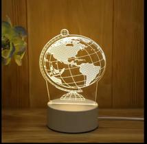 Luminária Globo LED USB Acrílico e Plástico 20cm - DAM290