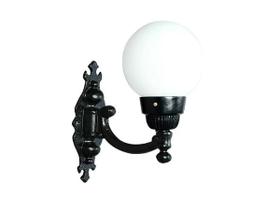 Luminária Globo Pequena 1 com Braço Externa/interna Alumínio 38cm Luminária Globo Pequena 1 com Braço Externa/interna Alumínio 38cm