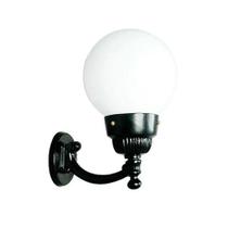 Luminária Globo Pequena 2 com Braço Externa Alumínio 31cm
