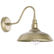 Luminária GOALPLUS 25 cm em latão Gooseneck Barn Style Luminária GOALPLUS 25 cm em latão Gooseneck Barn Style