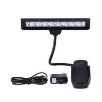 Luminária Grande P/estante De Partitura c/10 Leds,cabo,fonte,presilha