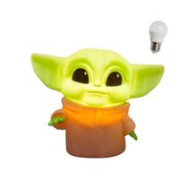 Luminária Grogu Baby Yoda The Mandalorian Star Wars Disney com Lâmpada LED