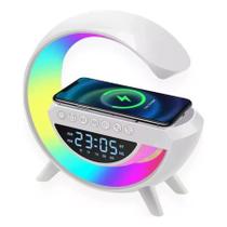 Luminária GSpeaker RGB Caixa de Som Bluetooth e Carregador Indução Luminária GSpeaker RGB Caixa de Som Bluetooth e Carregador Indução